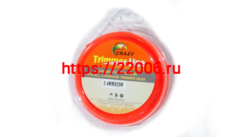 Леска триммерная (2,4*25м) CRAZY STONE звезда