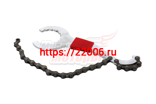 Ключ для снятия и затяжки трещеток, кассет, каретки открытого типа (с хлыстом)