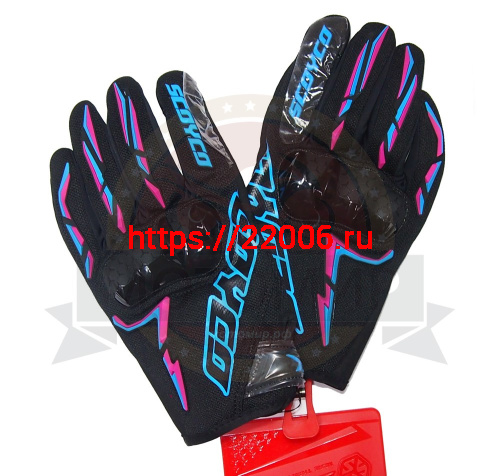 Перчатки SCOYCO (оригинал) MC-101, синие, р-р  M