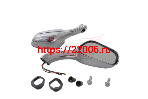 Зеркала (070) пласт.Каплевидные объемные серебрист, поворотник (круглый разъем) (к-во 40 пар) Зеркала (070) пласт.Каплевидные объемные серебрист, поворотник (круглый разъем) (к-во 40 пар)