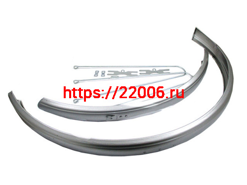 Крылья 28", металлическое цвет серебристый металлик 3112800-3 Крылья 28", металлическое цвет серебристый металлик 3112800-3