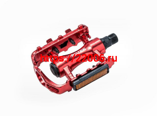 Педаль алюминиевая МТВ цветная, с шариковыми подшипниками, резьба 9/16, с катафотами 3032603-72 Педаль алюминиевая МТВ цветная, с шариковыми подшипниками, резьба 9/16, с катафотами 3032603-72