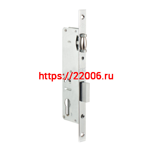 Корпус Kale kilit (Кале килит) узкопрофильного замка с роликовой защёлкой 155/P (35 mm) w/b (хром) (без отв. планки) Корпус Kale kilit (Кале килит) узкопрофильного замка с роликовой защёлкой 155/P (35 mm) w/b (хром) (без отв. планки)