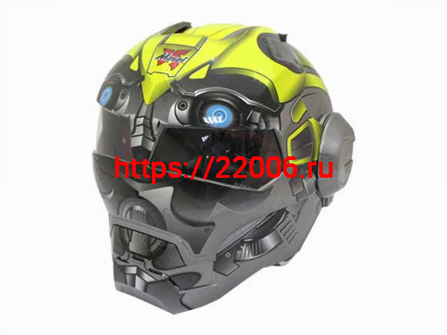 Мотошлем закрытый MASEI 610 Bumblebee желтый (L) Мотошлем закрытый MASEI 610 Bumblebee желтый (L)