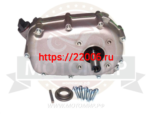 Редуктор 168F, 168F-2 в сборе, с автоматическим сцеплением  1:2 (ВХОД. И ВЫХ.. ВАЛ 20ММ)