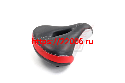 Седло вело на пружинах 3-х цветное (270x230 мм) с вентиляцией Седло вело на пружинах 3-х цветное (270x230 мм) с вентиляцией