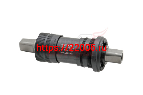 Каретка SHIMANO BB-UN101 под квадрат, вал 123мм, база 68мм.(ABBUN101B23X)
