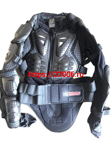 Защита тела (черепаха) Scoyco THUNDER WOLF AM02 черная  (L)