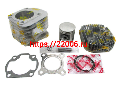 Цилиндро-поршневая группа SEE Yamaha Jog (КЕРАМИКА) d-47мм 70сс p-10 с головкой цилиндра Цилиндро-поршневая группа SEE Yamaha Jog (КЕРАМИКА) d-47мм 70сс p-10 с головкой цилиндра