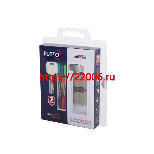 Цилиндровый Punto (Пунто) механизм MaxPro7002Knob70mm(30+10+30) SN никель 7key с вертушкой фото 3