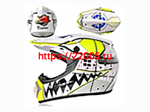 Мотошлем VIRTUE MD-905 Кросс белый с черно-салатовым рисунком (XL) Мотошлем VIRTUE MD-905 Кросс белый с черно-салатовым рисунком (XL)