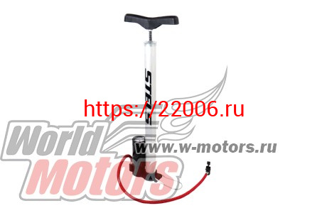 Насос вело (алюм) ручной с манометром (диаметр 38мм, длина 50см) (H210) Насос вело (алюм) ручной с манометром (диаметр 38мм, длина 50см) (H210)