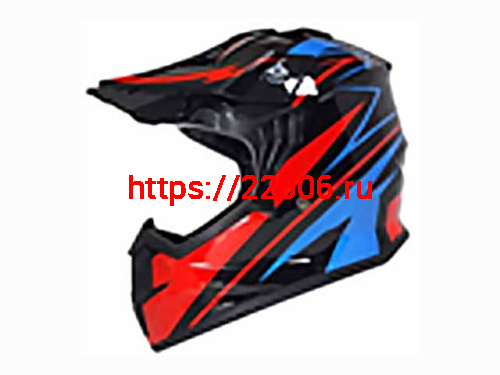 Мотошлем VIRTUE MD-911 Детский Кросс черно-красно-синий (S)