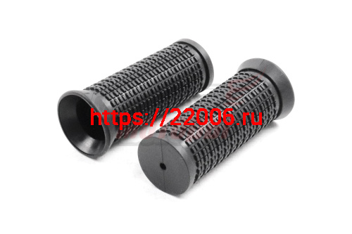 Ручки руля вело 75мм (пара) (XL-G21) мелкий шип, черные