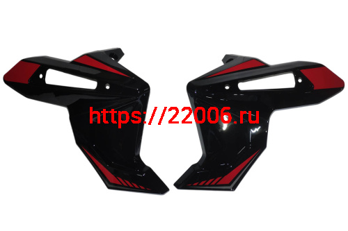 Облицовка бензобака DESTRA 250 передняя (компл 2 шт) (T20K012601D00100+T20K012602D00100)