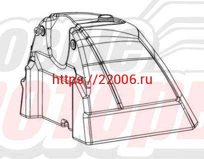 Бензобак Тайга Патруль 550 SWT (С40800106) Бензобак Тайга Патруль 550 SWT (С40800106)