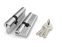 Цилиндровый Fuaro (Фуаро) механизм (100 CA/105) 1000CAKey105(30+10+65) CP хром 3Key