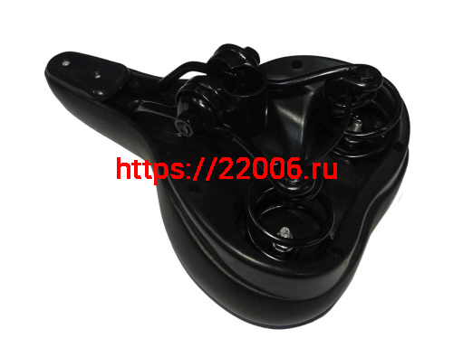 Сиденье вело простое на пружинах 265х154мм, черное, вес-550г. (EPSD-40) фото 2