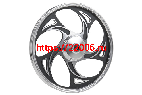 Обод Delta, Zodiak,Alpha,ОВ-70 1,40-17 литой передний 17" ТИП3(ЧЕРНЫЙ) подшипник 6300-RS(под ось d10) фото 2