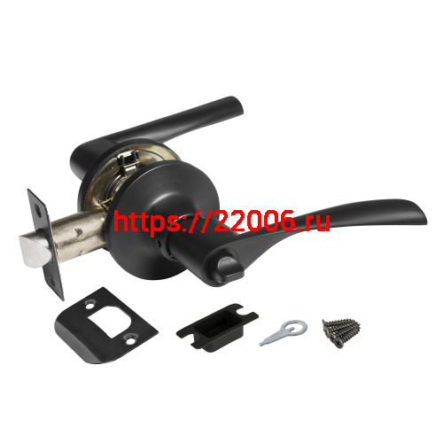 Ручка Ajax (Аякс) защелка DK610 BL-BK (6010 BL-B) (фик.) черный