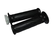 Ручка руля правая (газа) COBRA SRM в сборе (с резинкой) + руля левая (резинка) (45050138 + 45060132)