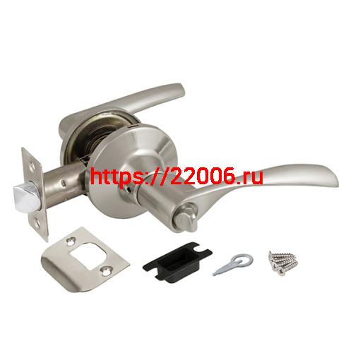 Ручка Ajax (Аякс) защелка DK610 SN-BK (6010 SN-B) (фик.) мат. никель