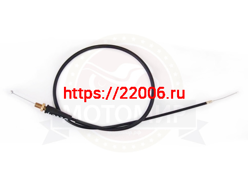 Трос газа L-980мм, ход-110мм, Fighter125, прямой, резьба на 10 мм Трос газа L-980мм, ход-110мм, Fighter125, прямой, резьба на 10 мм