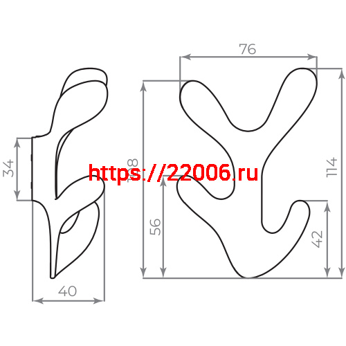 Крючок Ajax (Аякс) настенный MB-LM/K-005 WH белый фото 8 Крючок Ajax (Аякс) настенный MB-LM/K-005 WH белый фото 8