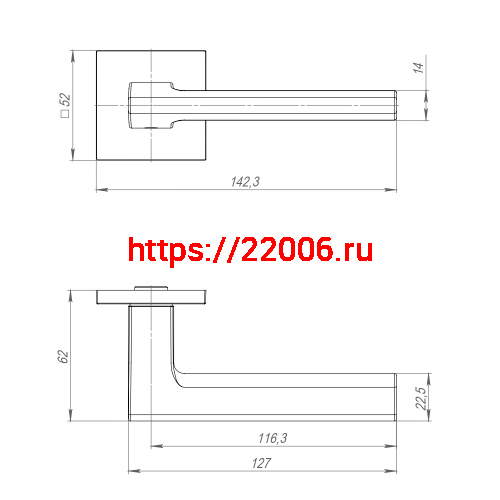 Ручка Ajax (Аякс) раздельная K.JS51.MARCO (MARCO JS) CP-8 хром фото 3 Ручка Ajax (Аякс) раздельная K.JS51.MARCO (MARCO JS) CP-8 хром фото 3