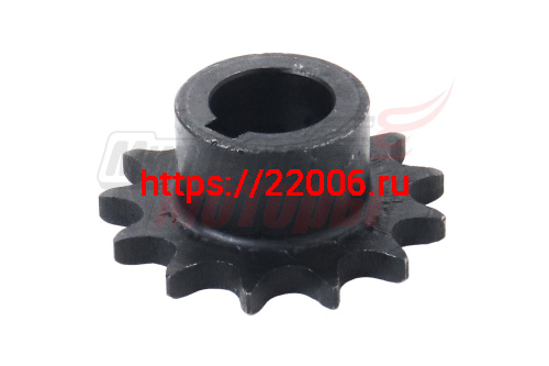 Звезда ведущая 13z мотобуксировщика (d=25мм, шаг 15,875) Звезда ведущая 13z мотобуксировщика (d=25мм, шаг 15,875)